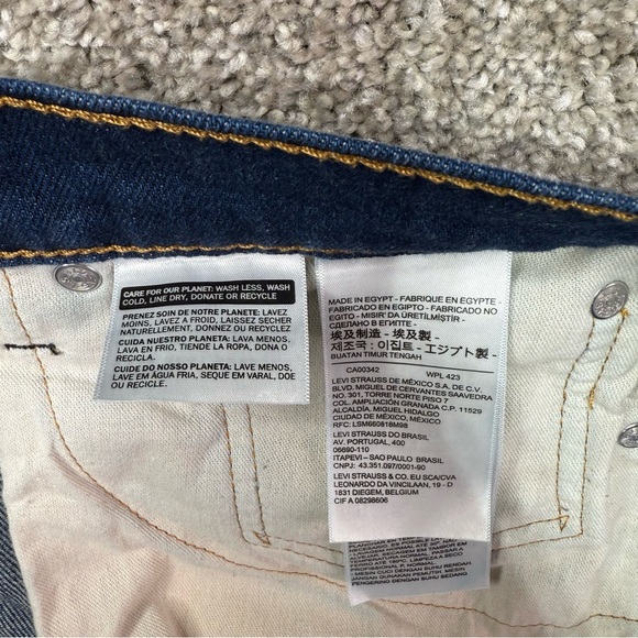 Levi's 514 Straight Fit‎ Jeans Men's W36 L29 Dark Wash Denim - Picture 11 of 12